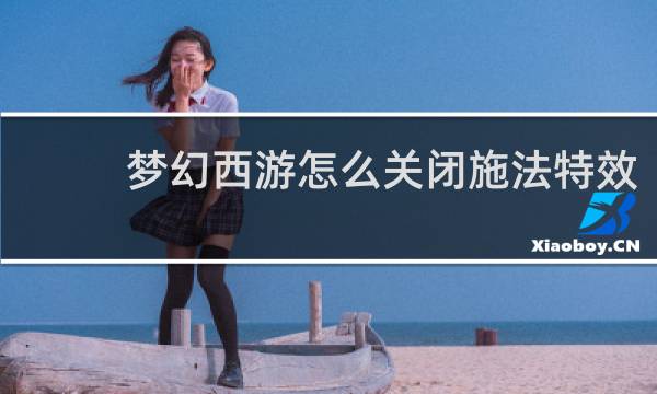 梦幻西游怎么关闭施法特效