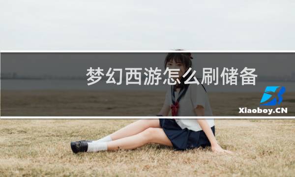 梦幻西游怎么刷储备