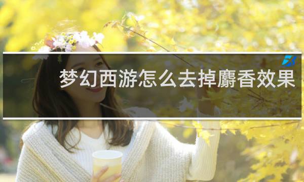梦幻西游怎么去掉麝香效果