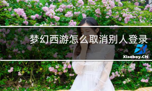 梦幻西游怎么取消别人登录