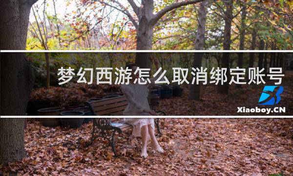 梦幻西游怎么取消绑定账号