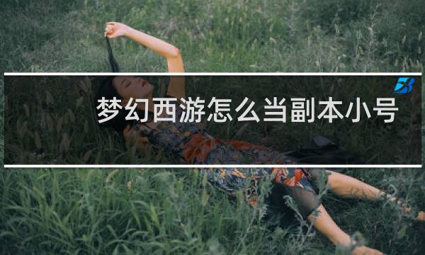梦幻西游怎么当副本小号