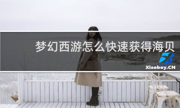 梦幻西游怎么快速获得海贝