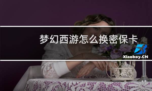 梦幻西游怎么换密保卡