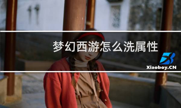 梦幻西游怎么洗属性