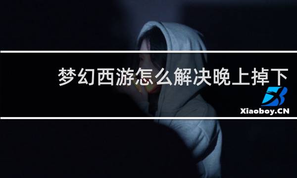 梦幻西游怎么解决晚上掉下