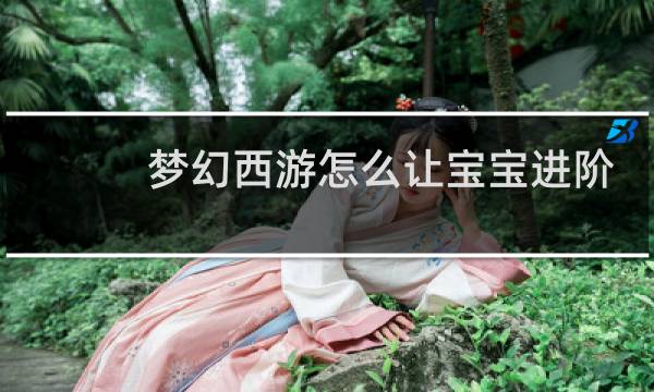 梦幻西游怎么让宝宝进阶