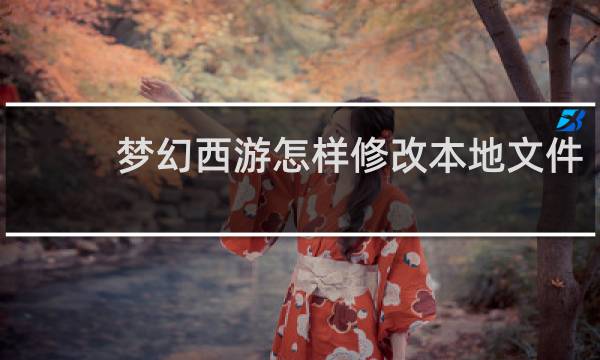 梦幻西游怎样修改本地文件