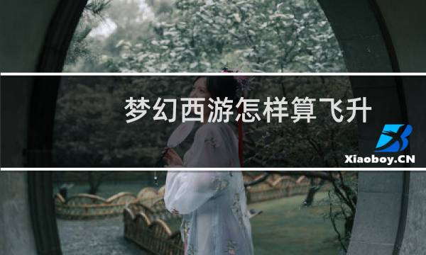 梦幻西游怎样算飞升