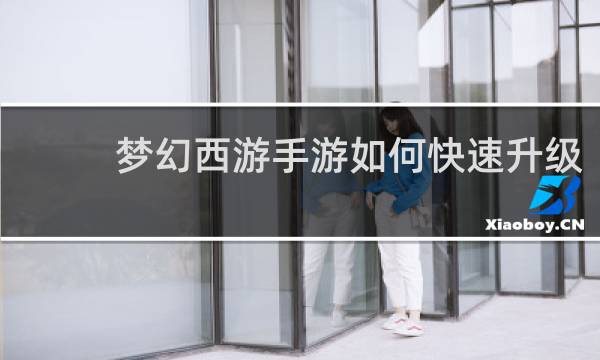 梦幻西游手游如何快速升级