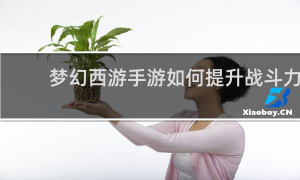 梦幻西游手游如何提升战斗力