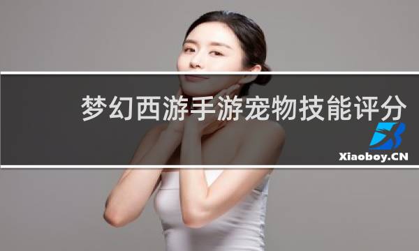 梦幻西游手游宠物技能评分