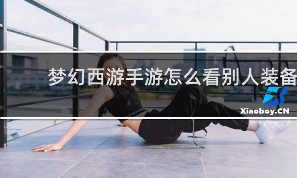 梦幻西游手游怎么看别人装备