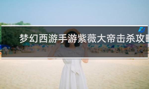 梦幻西游手游紫薇大帝击杀攻略