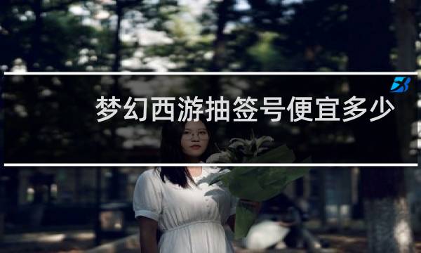 梦幻西游抽签号便宜多少