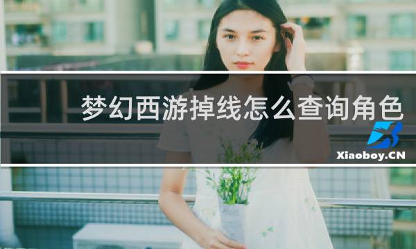 梦幻西游掉线怎么查询角色