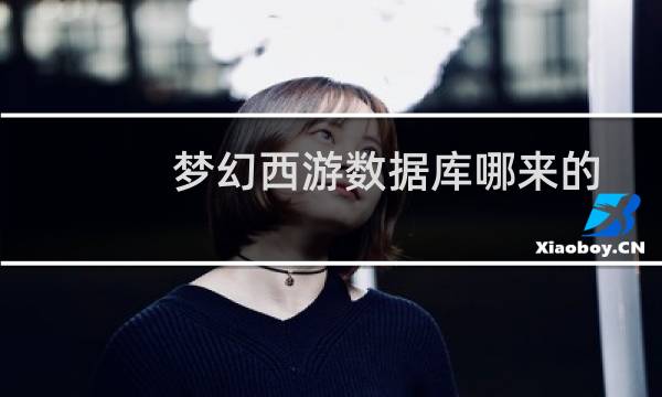 梦幻西游数据库哪来的