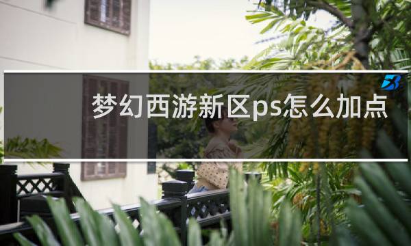 梦幻西游新区ps怎么加点