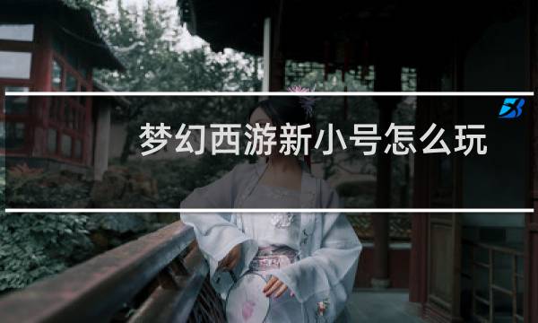 梦幻西游新小号怎么玩