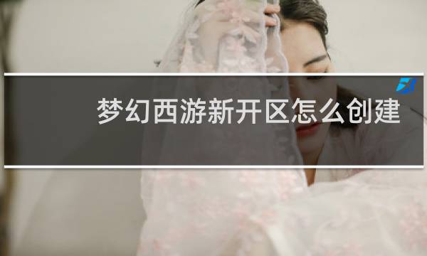梦幻西游新开区怎么创建