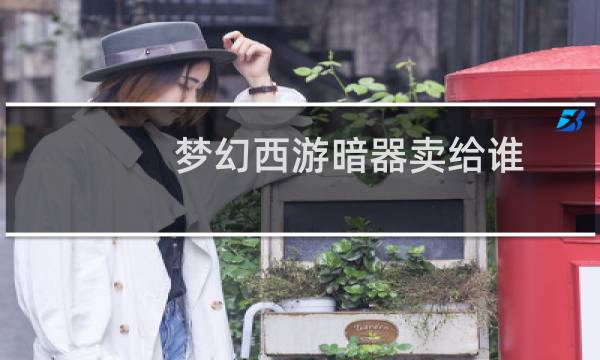 梦幻西游暗器卖给谁
