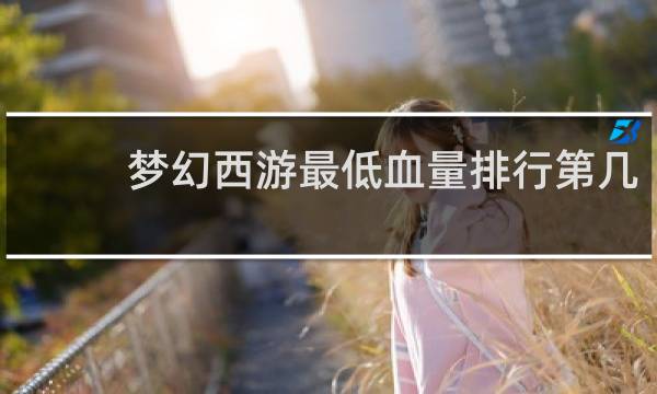 梦幻西游最低血量排行第几