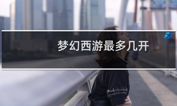 梦幻西游最多几开