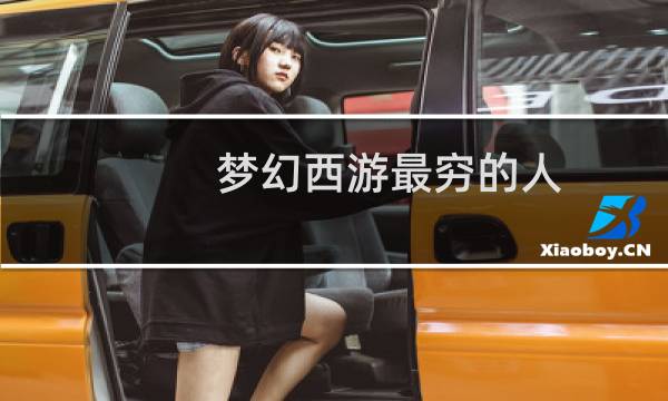梦幻西游最穷的人