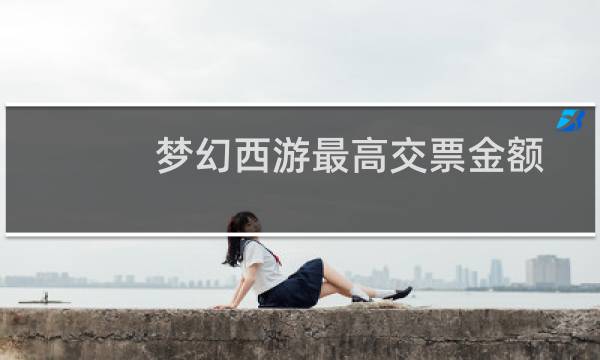 梦幻西游最高交票金额
