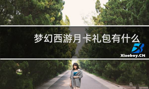 梦幻西游月卡礼包有什么