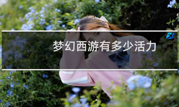 梦幻西游有多少活力