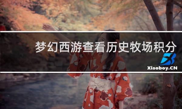 梦幻西游查看历史牧场积分