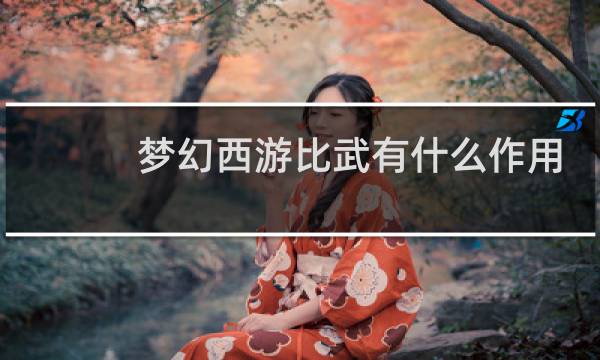 梦幻西游比武有什么作用