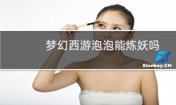梦幻西游泡泡能炼妖吗