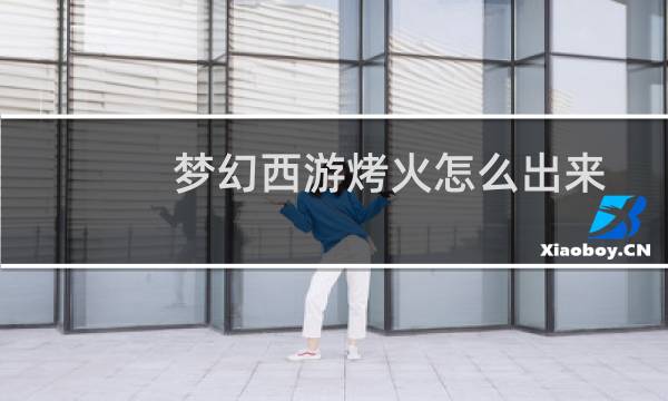 梦幻西游烤火怎么出来