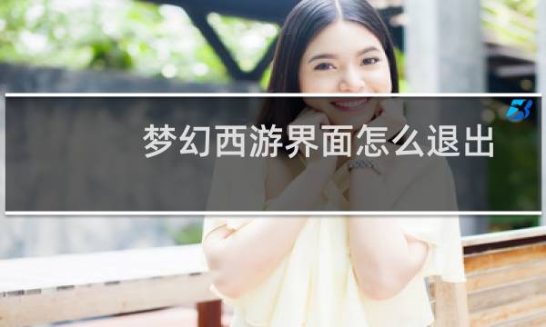 梦幻西游界面怎么退出