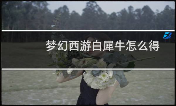 梦幻西游白犀牛怎么得