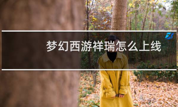 梦幻西游祥瑞怎么上线