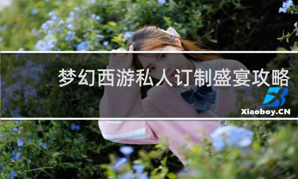 梦幻西游私人订制盛宴攻略