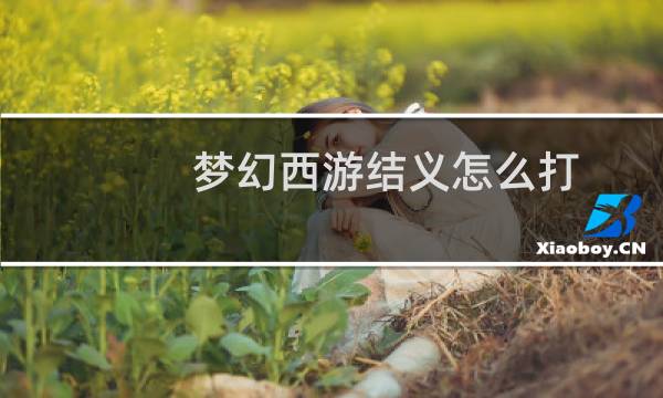 梦幻西游结义怎么打