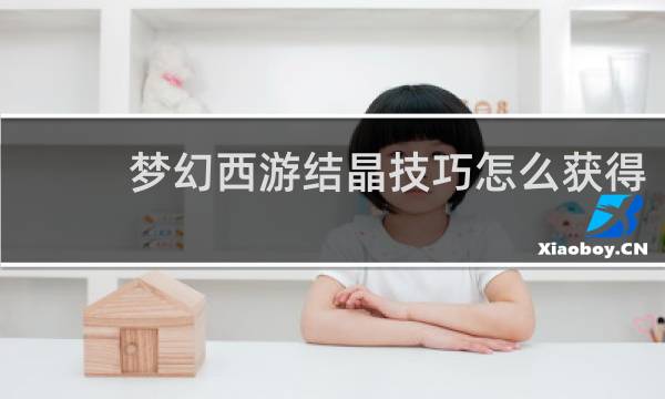 梦幻西游结晶技巧怎么获得