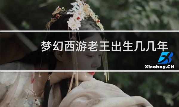 梦幻西游老王出生几几年