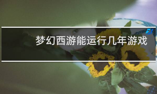 梦幻西游能运行几年游戏