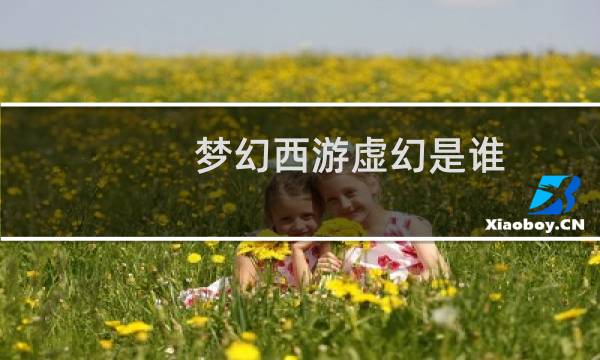 梦幻西游虚幻是谁