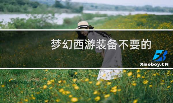 梦幻西游装备不要的