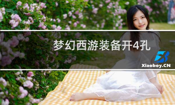 梦幻西游装备开4孔
