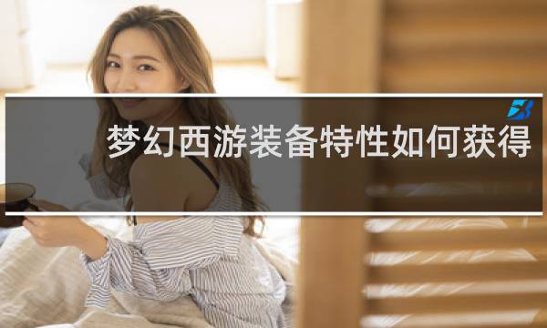 梦幻西游装备特性如何获得