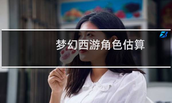 梦幻西游角色估算