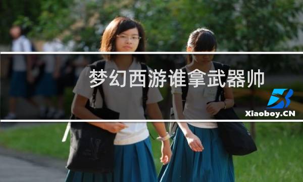 梦幻西游谁拿武器帅