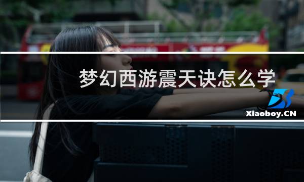 梦幻西游震天诀怎么学